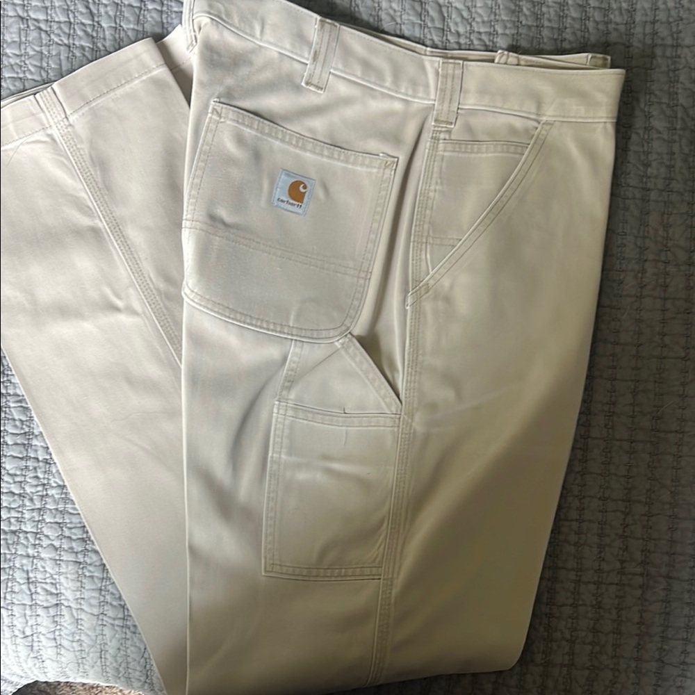 Carhartt Men’s Cream Utility Cargo Pants